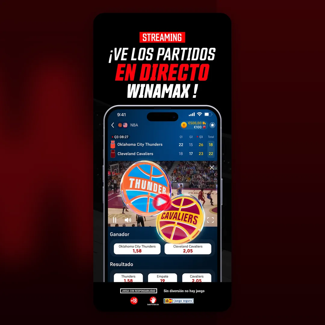 Captura oficial de la app de Winamax en la App Store de España