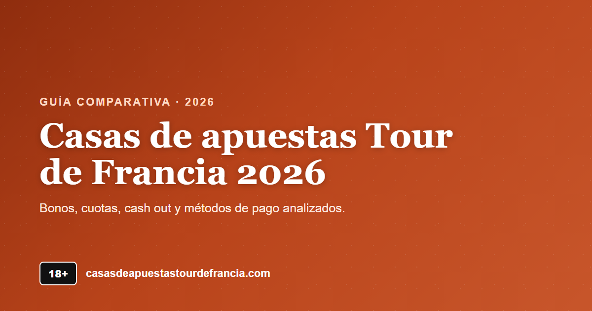 Casas de apuestas Tour de Francia